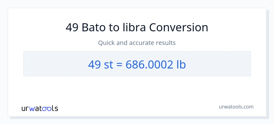 49 Mga bato patungong Lbs na conversion