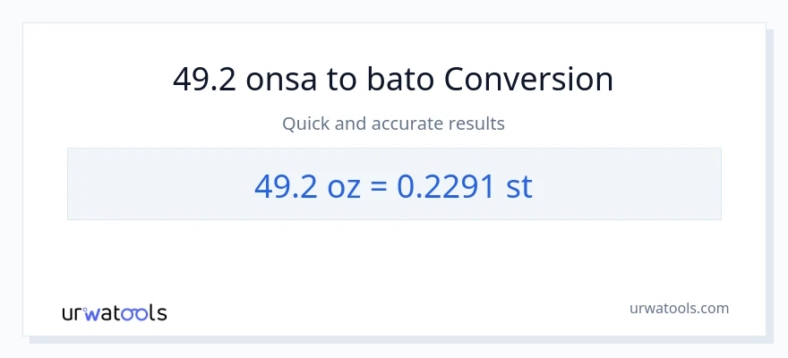49.2 Mga onsa patungong Mga bato na conversion