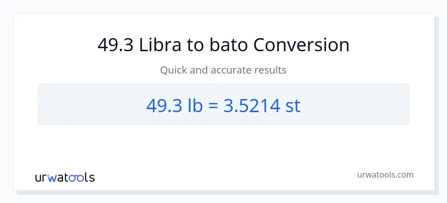 49.3 Lbs patungong Mga bato na conversion