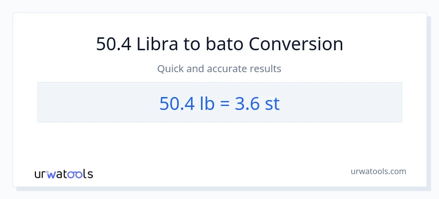 50.4 Lbs patungong Mga bato na conversion