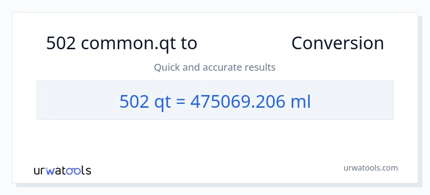 تبدیل 502 Quarts به میلی‌لیتر