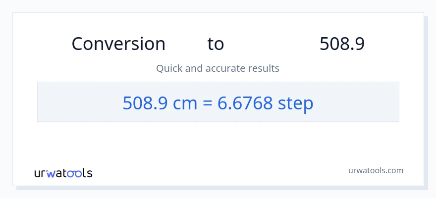 تبدیل 508.9 سانتی‌متر به مراحل