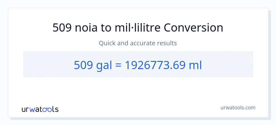Conversió de 509 Galons a mil·lilitres