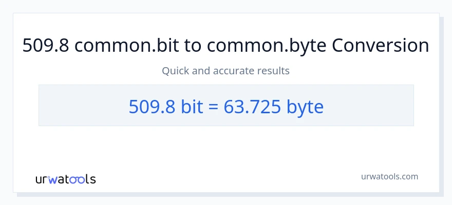 Конверзија од Bits до Bytes: 1}