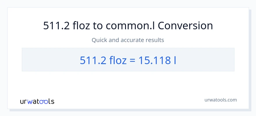 511.2 mga onsa ng likido patungong Liters na conversion