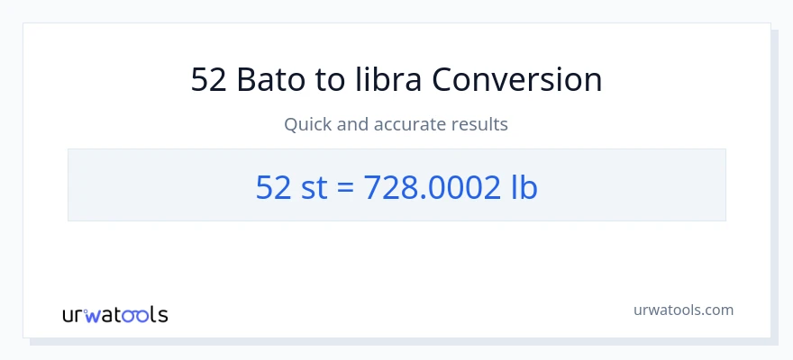 52 Mga bato patungong Lbs na conversion