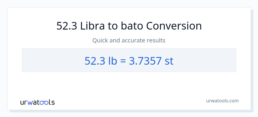 52.3 Lbs patungong Mga bato na conversion