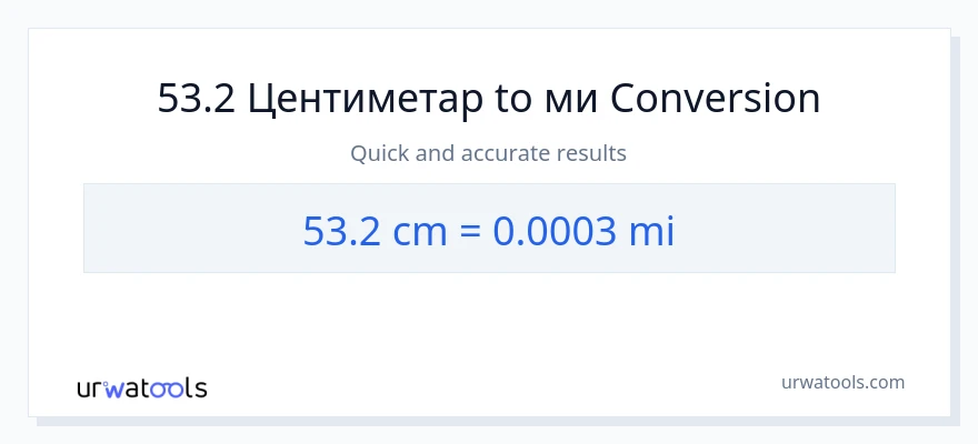 Конверзија од Центиметри до миље: 1}