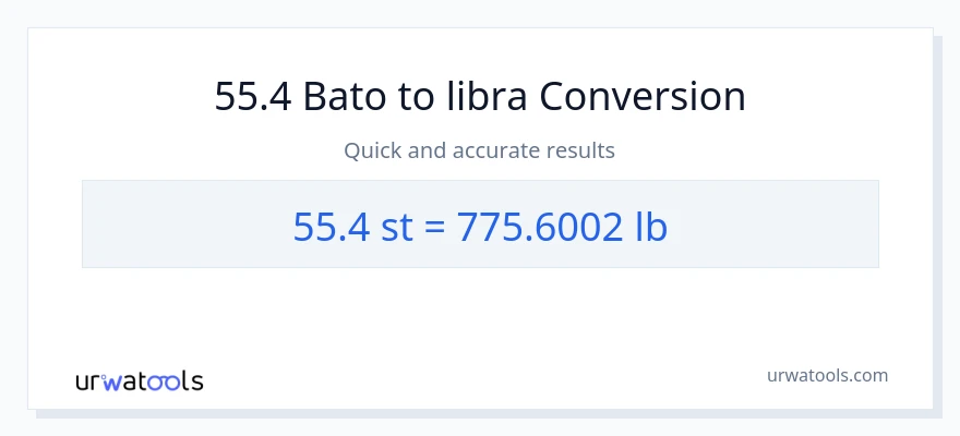 55.4 Mga bato patungong Lbs na conversion