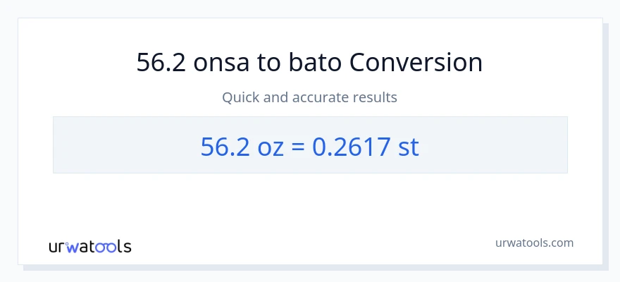 56.2 Mga onsa patungong Mga bato na conversion