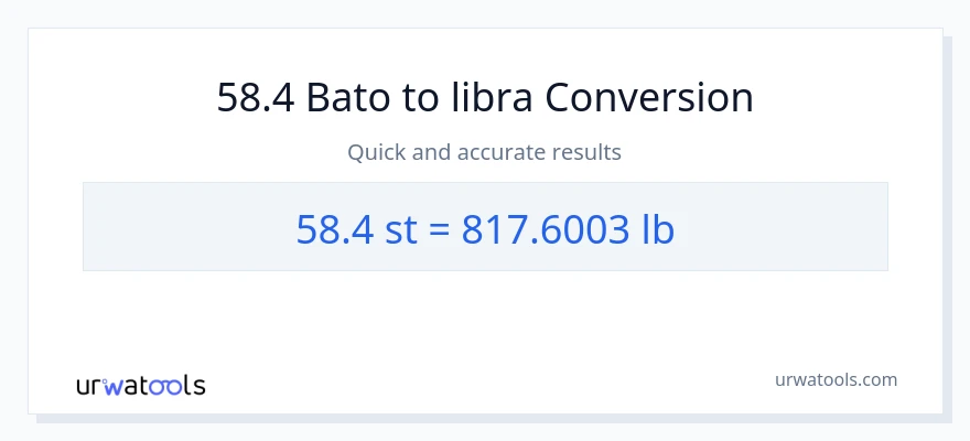 58.4 Mga bato patungong Lbs na conversion
