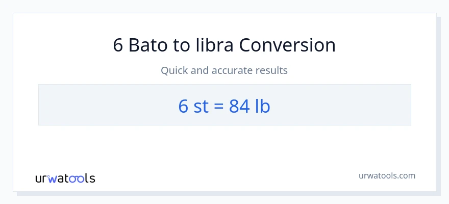 6 Mga bato patungong Lbs na conversion