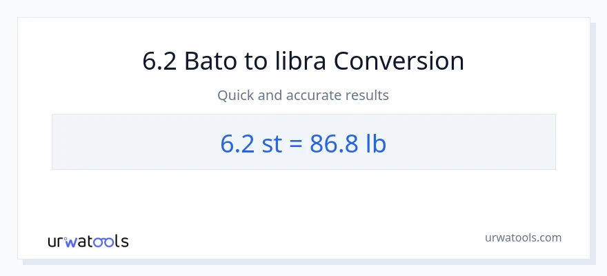 6.2 Mga bato patungong Lbs na conversion