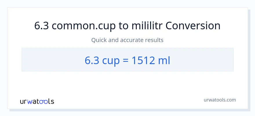 Konwersja 6.3 stan nietrzeźwy do mililitry