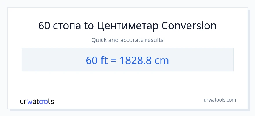 Конверзија од Стопала до Центиметри: 1}