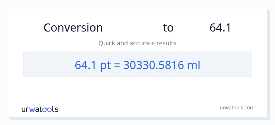 تبدیل 64.1 Pints به میلی‌لیتر