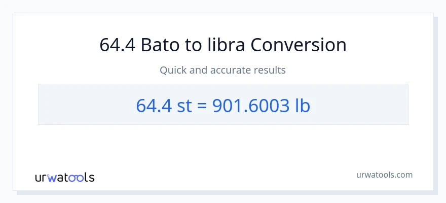 64.4 Mga bato patungong Lbs na conversion