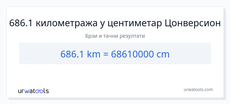 Конверзија од километри до Центиметри: 1}