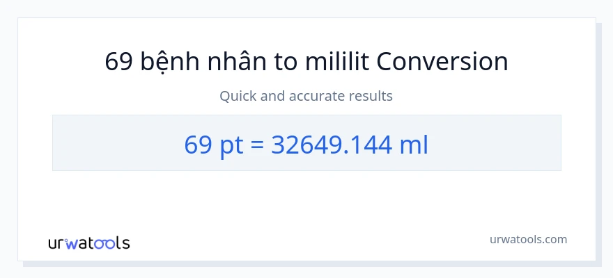 Chuyển đổi 69 Pints sang mililit