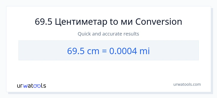 Конверзија од Центиметри до миље: 1}