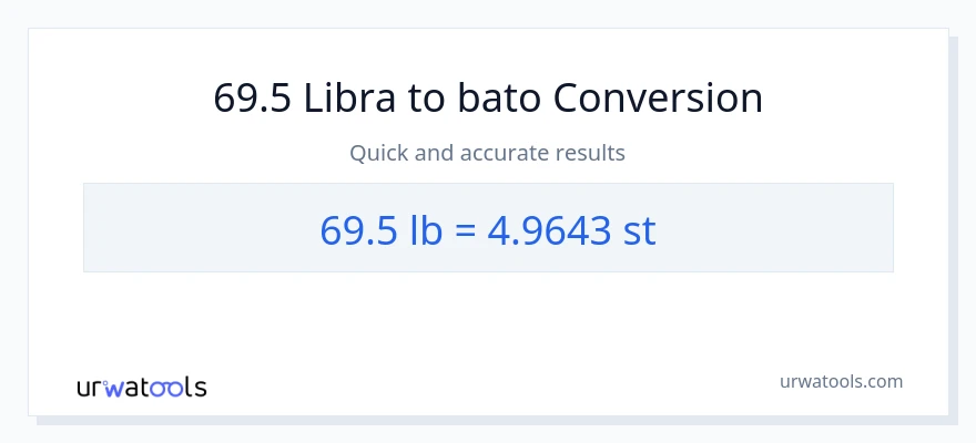 69.5 Lbs patungong Mga bato na conversion
