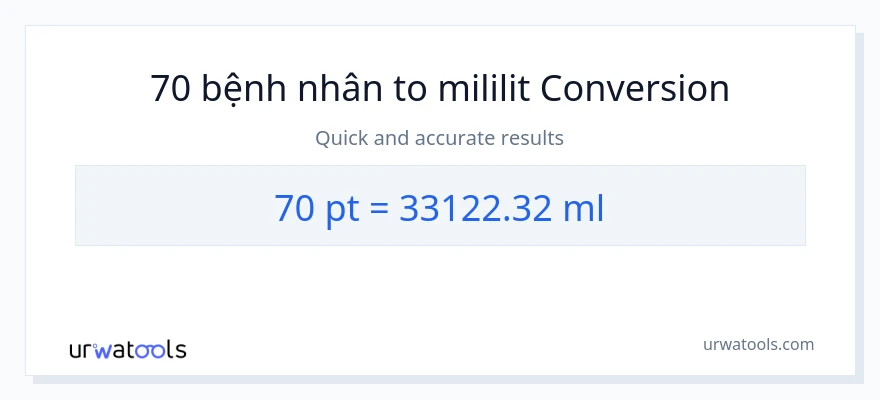 Chuyển đổi 70 Pints sang mililit