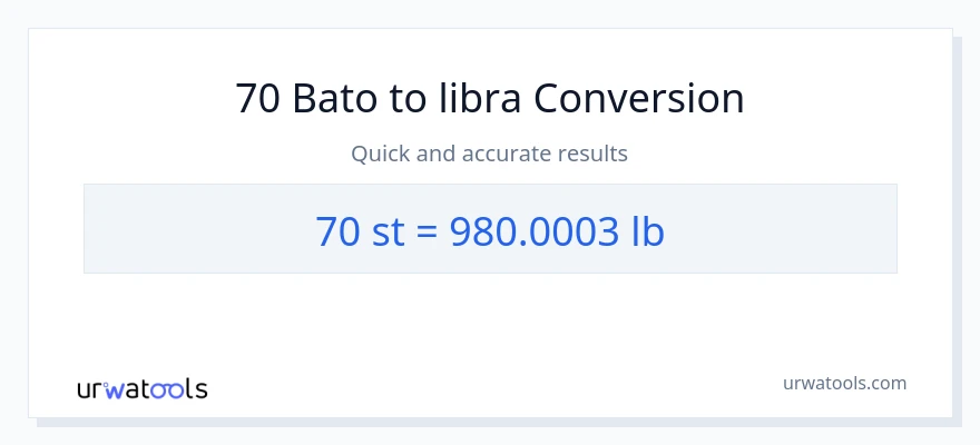 70 Mga bato patungong Lbs na conversion
