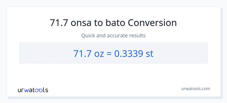 71.7 Mga onsa patungong Mga bato na conversion
