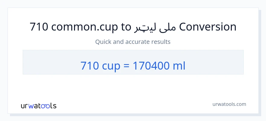 710 پيالې ته ملی لیټرونه بدلون