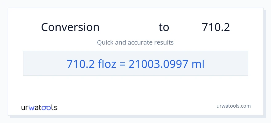 تبدیل 710.2 اونس مایع به میلی‌لیتر