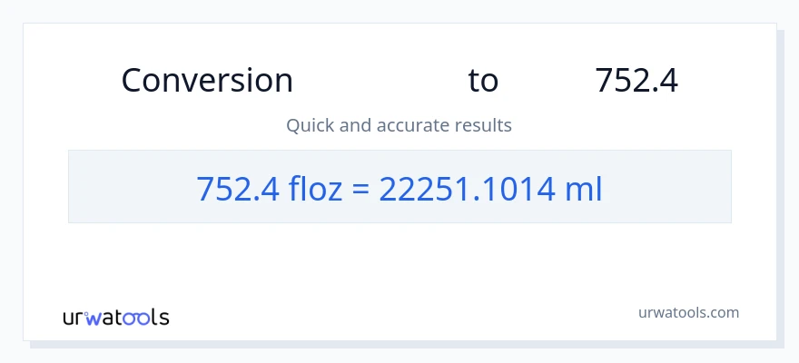تبدیل 752.4 اونس مایع به میلی‌لیتر