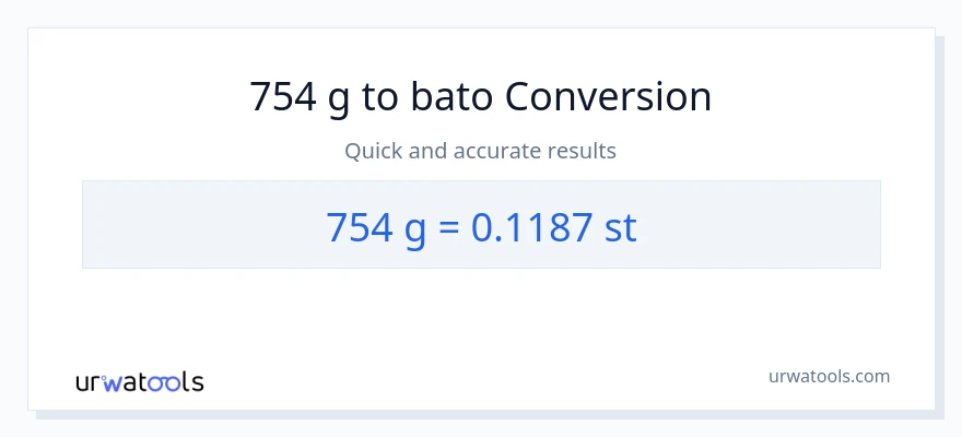 754 Gramo patungong Mga bato na conversion