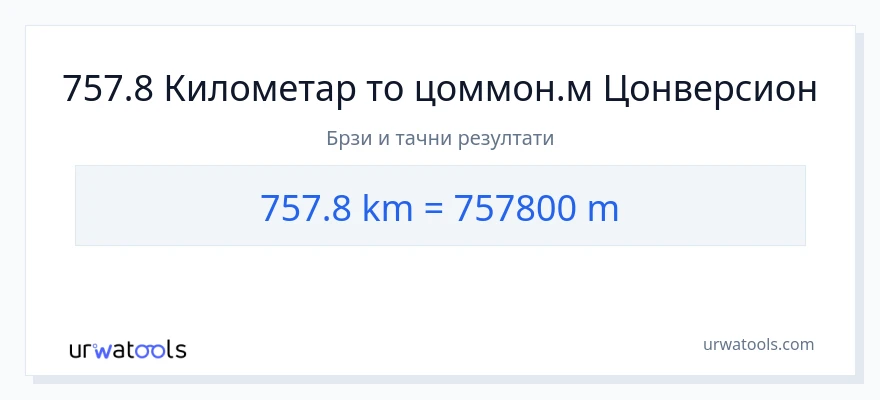 Конверзија од километри до Метри: 1}