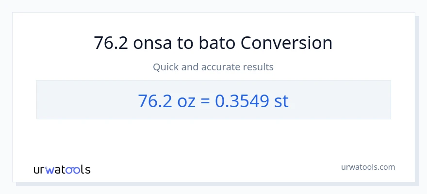 76.2 Mga onsa patungong Mga bato na conversion