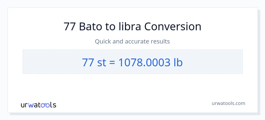77 Mga bato patungong Lbs na conversion