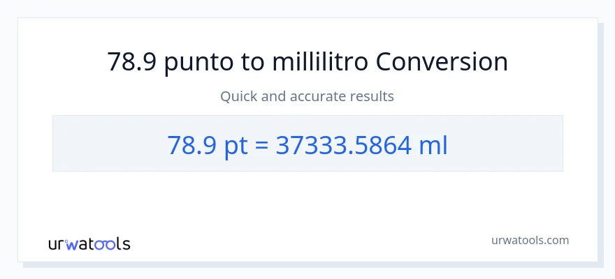 Conversione da 78.9 Pints a millilitri
