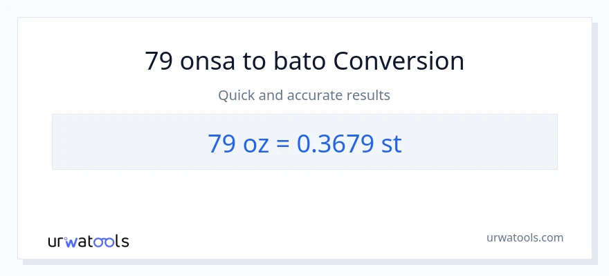 79 Mga onsa patungong Mga bato na conversion