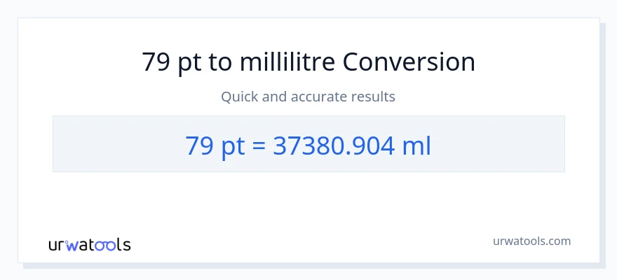Conversion 79 Pints vers millilitres