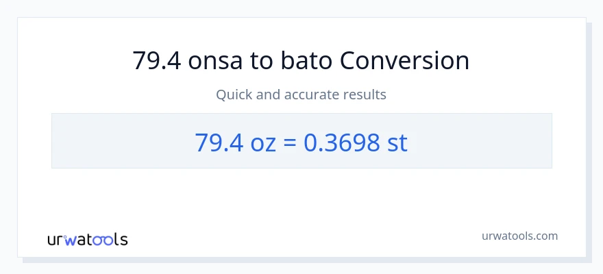 79.4 Mga onsa patungong Mga bato na conversion