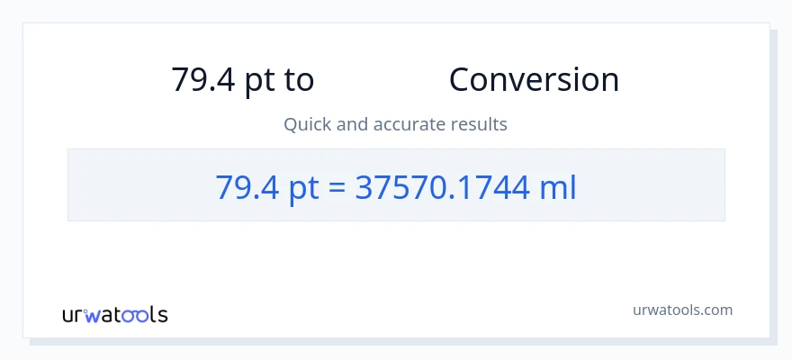 79.4 Pints から ミリリットル への変換