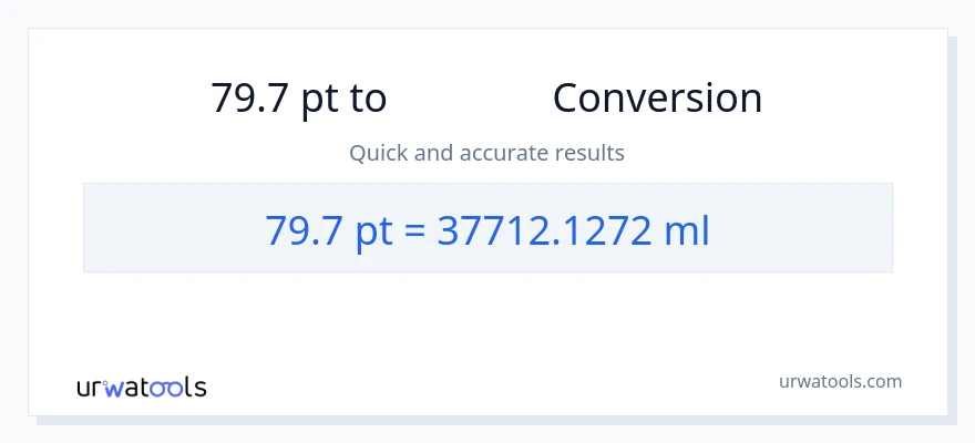 79.7 Pints から ミリリットル への変換