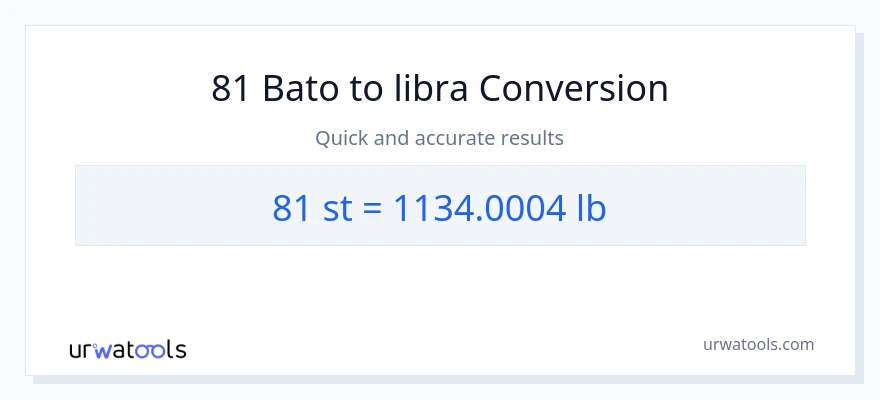 81 Mga bato patungong Lbs na conversion