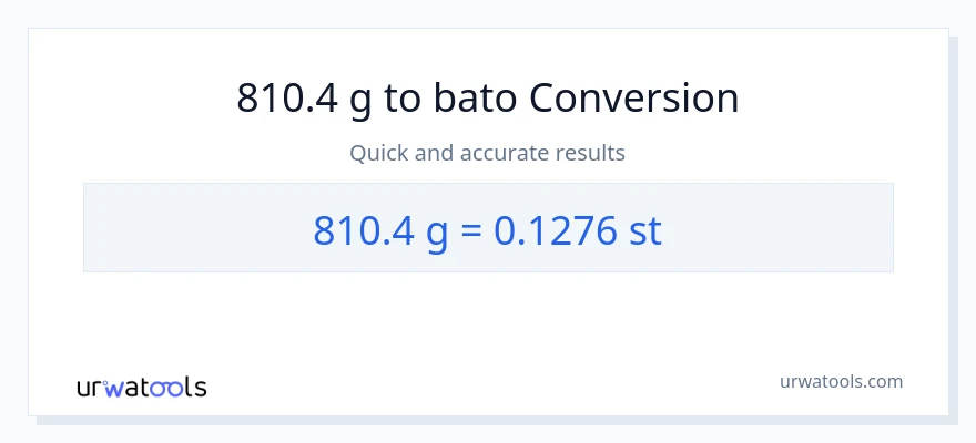 810.4 Gramo patungong Mga bato na conversion