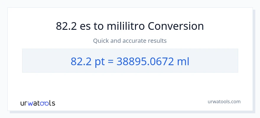 Conversión de 82.2 Pints a mililitros
