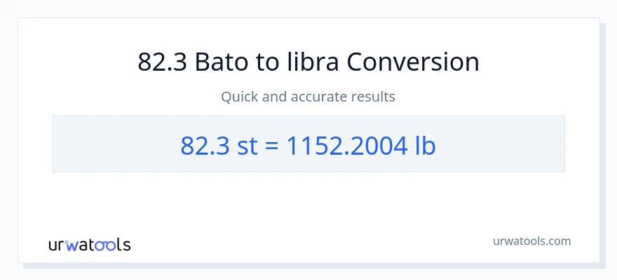 82.3 Mga bato patungong Lbs na conversion