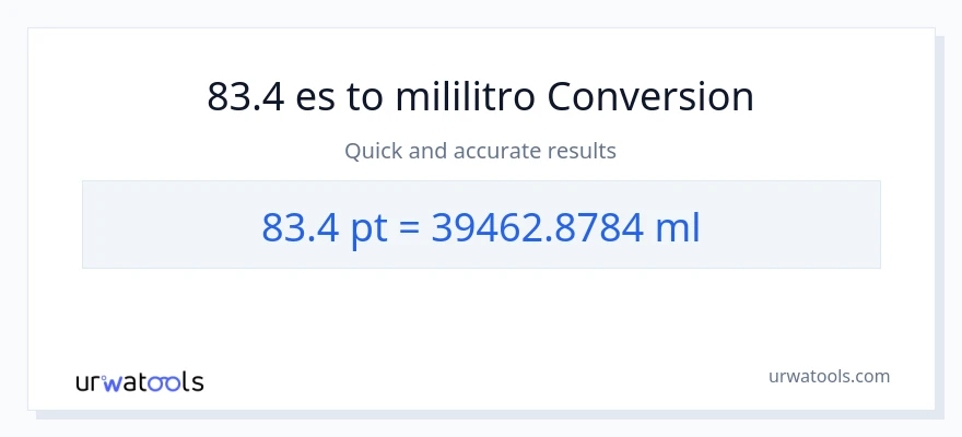 Conversión de 83.4 Pints a mililitros