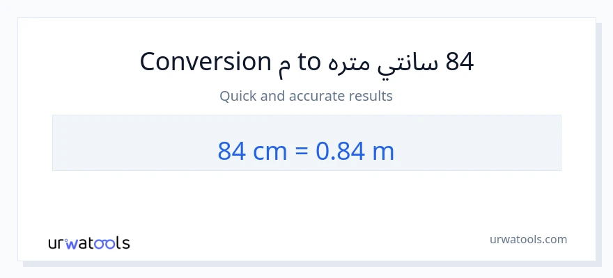 84 سانتي متره ته متره بدلون