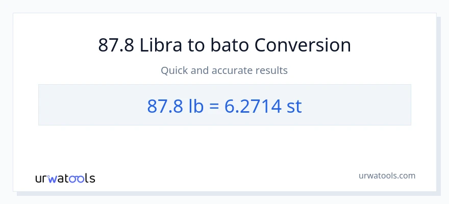 87.8 Lbs patungong Mga bato na conversion