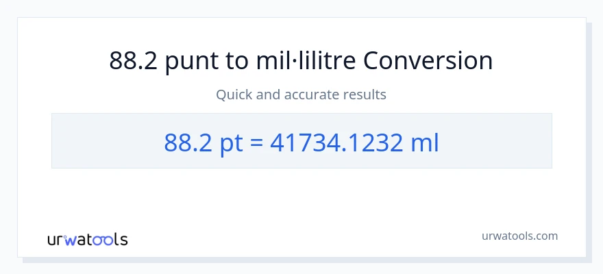 Conversió de 88.2 Pints a mil·lilitres