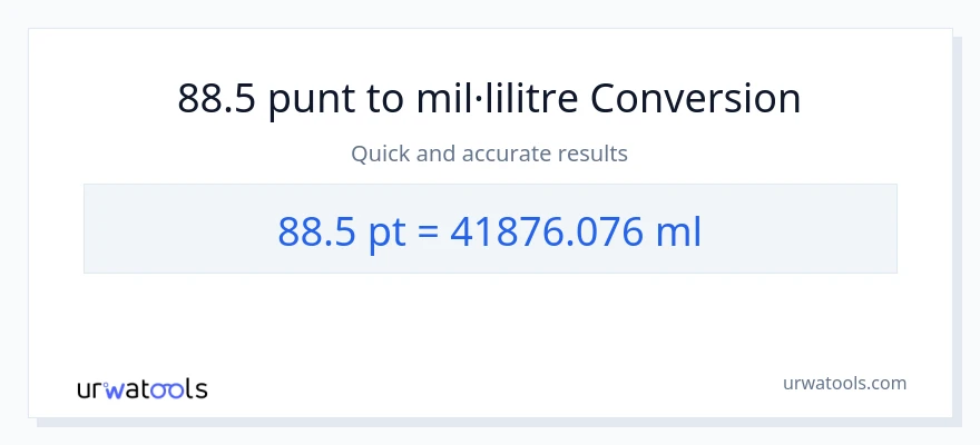 Conversió de 88.5 Pints a mil·lilitres